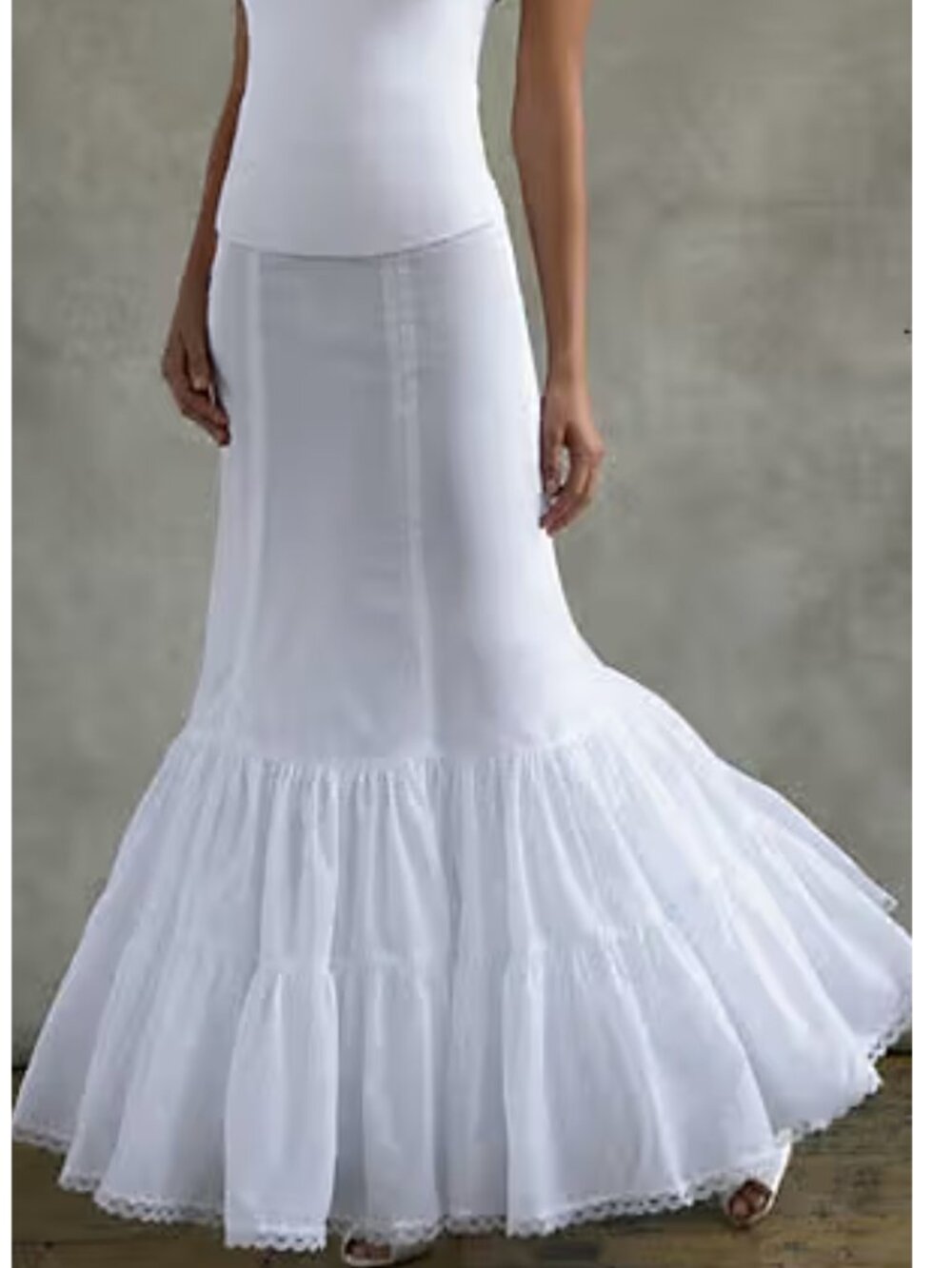 David's Bridal Fit and Flare Slip Petticoat Style 550 White - Size 10
